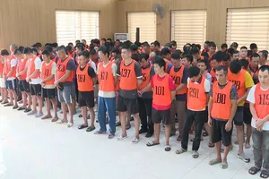 Các đối tượng liên quan đến vụ án. Ảnh: Công an Thanh Hóa