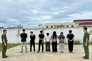 Cơ quan công an bắt giữ các đối tượng liên quan 