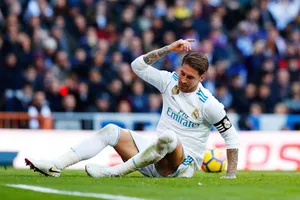 Ramos châm ngòi cuộc chiến “võ mồm” với Barca. Ảnh Getty Images.