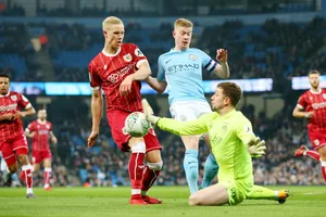 Kevin De Bruyne (phải) tiếp tục thể hiện chất lượng để giúp Man.City duy trì đà thắng. Ảnh: Getty Images 