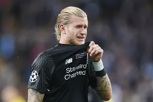 Vẻ mặt đau khổ của Loris Karius sau trận chung kết thất vọng. Ảnh: Getty Images 
