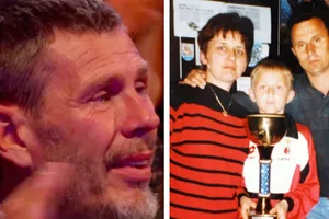 Huyền thoại Boban khóc khi chú bé Modric ngày nào chụp ảnh chung với ông đã đoạt danh hiệu The Best 2018. Ảnh Marca.