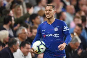 Eden Hazard vẫn chưa một lần để cập đến khả năng ký hợp đồng mới. Ảnh: Getty Images 