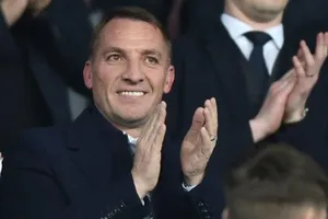 Brendan Rodgers được chào đón khi dự khán trận đấu của Leicester đêm qua. Ảnh: Getty Images 