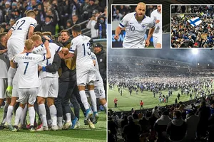 Phần Lan lần đầu tiên trong lịch sử giành quyền góp mặt ở VCK. Ảnh: Daily Mail