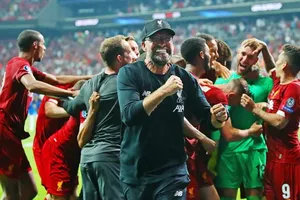 HLV Jurgen Klopp thật sự đang tạo nên một đội hình có khả năng bất khả chiến bại. Ảnh: Getty Images