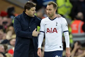 Christian Eriksen và Mauricio Pochettino là 2 nhân tố quan trọng nhất của giai đoạn 5 năm thành công vừa qua của Tottenham. Ảnh: Getty Images 