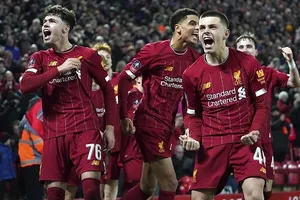 Các cầu thủ trẻ măng của Liverpool gây ấn tượng. Ảnh: Getty Images