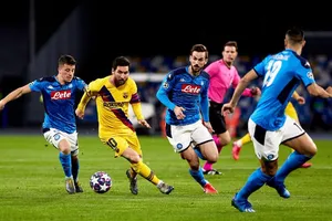 Napoli đã thành công hóa giải Lionel Messi ở lượt đi. Ảnh: Getty Images