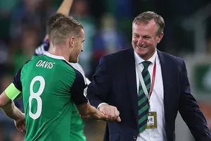 HLV Michael O'Neill làm nên một trong những giai đoạn thành công nhất lịch sử tuyển Bắc Ailen. Ảnh: Getty Images 
