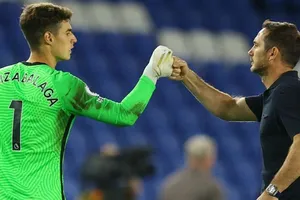 HLV Frank Lampard không quá khắt khe với Kepa Arrizabalaga bất chấp đang tìm thủ môn mới. Ảnh: Getty Images