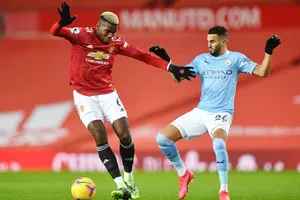 Paul Pogba trong trận hòa 0-0 với Man.City vào thứ bảy. Ảnh: Getty Images 