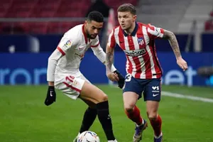 Kieran Trippier (phải) có thể tiếp tục được chơi khi chờ phán quyết mới từ CAS. Ảnh: Getty Images 