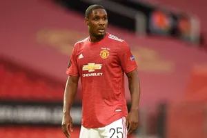 Odion Ighalo trong lần hiếm hoi được ra sân ở mùa này. Ảnh: Getty Images 