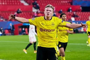 Erling Braut Haaland thật sự là cỗ máy ghi bàn mới của Champions League. Ảnh: Getty Images