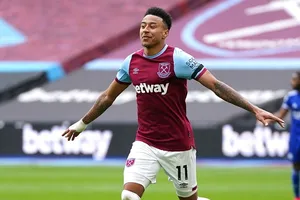 Jesse Lingard tìm lại niềm vui chơi bóng trong màu áo West Ham. Ảnh: Getty Images
