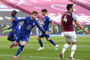 Timo Werner ghi bàn đầu tiên từ giữa tháng 2 để giúp Chelsea chiến thắng. Ảnh: Getty Images