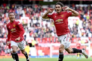 Edinson Cavani ghi bàn nhưng Man.United vẫn bị Fulham cầm hòa. Ảnh: Getty Images