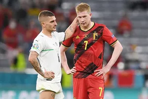 Kevin De Bruyne (phải) dù phải nén đau nhưng đã chơi thật sự rất hay. Ảnh: Getty Images