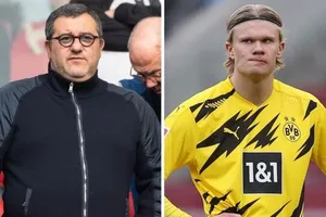 Erling Haaland đang là “mỏ vàng” của “siêu cò” Mino Raiola.