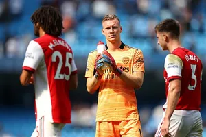 Bernd Leno mất vị trí khi để thủng lưới 9 bàn trong 3 trận đầu mùa. Ảnh: Getty Images