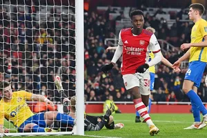 Eddie Nketiah đã tỏa sáng để tiến cử bản thân trở lại vị trí chính thức. Ảnh: Getty Images