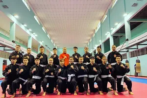 Đội tuyển pencak silat Việt Nam đặt quyết tâm cao ở các giải đấu năm 2022, trong đó có SEA Games 31. Ảnh: V.HÙNG