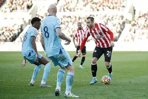 Christian Eriksen chơi trận bóng đỉnh cao lần đầu tiên sau 259 ngày. Ảnh: Getty Images