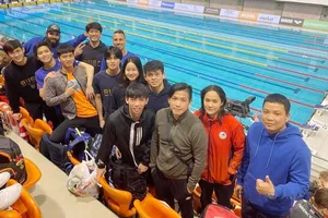 Đội tuyển bơi đã kết thúc tập huấn ở Hungary. Ảnh: HOÀNG QUÝ