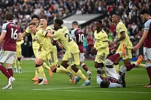 Arsenal giành 3 điểm quan trọng trong cuộc đua giành vị trí thứ 4. Ảnh: Getty Images