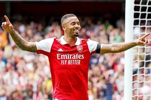 Gabriel Jesus ghi 7 bàn khi chuẩn bị mùa giải mới cùng Arsenal. Ảnh: Getty Images