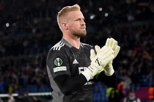 Leicester đã phải chia tay tượng đài Kasper Schmeichel. Ảnh: Getty Images