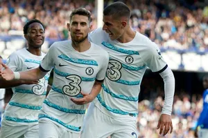 Jorginho giúp Chelsea có chiến thắng đầu tiên tại Everton kể từ năm 2017. Ảnh: Getty Images