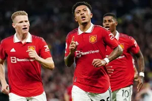 Jadon Sancho đã truyền cảm hứng với bàn mở tỷ số đầy tinh tế. Ảnh: Getty Images