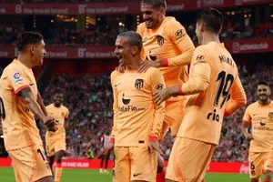 Antoine Griezmann ghi bàn thắng duy nhất giúp Atletico Madrid chiến thắng.