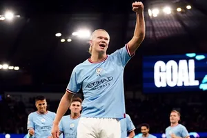 Erling Haaland lúc này đồng nghĩa với bàn thắng. Ảnh: Getty Images