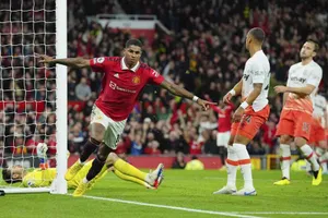 Bàn thắng thứ 100 của Marcus Rashford cho Man.United đã mang về chiến thắng. Ảnh: Getty Images 