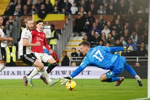 Alejandro Garnacho ấn định chiến thắng quan trọng cho Man.United. Ảnh: Getty Images