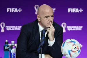 Chủ tịch FIFA, Gianni Infantino tại World Cup 2022.