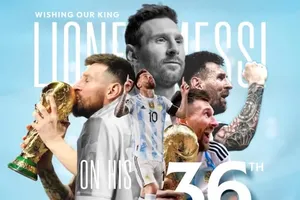 Siêu sao bóng đá Lionel Messi đã kỷ niệm sinh nhật thứ 36 của mình vào thứ Bảy (24-6)