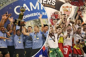 Nhà vô địch Europa League, Sevilla (phải) và nhà vô địch Copa Sudamericana, Independiente del Valle sẽ đối đầu với nhau trong trận đấu mang tên “Club Challenge”.
