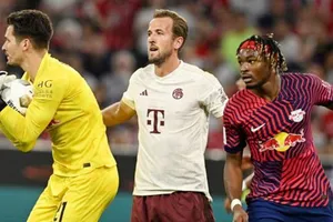 Harry Kane ra mắt Bayern Munich trong nặng nề 0-3 trước Leipzig ở trận Siêu Cúp Đức.