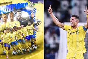 Cristiano Ronaldo ghi 2 bàn để dẫn dắt Al-Nassr đến danh hiệu Arab Club Champions Cup.
