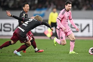 Lionel Messi chỉ chơi nửa giờ cuối trận giao hữu Inter Miami thua Vissel Kobe ở Tokyo.