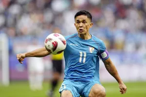 Tiền đạo 39 tuổi Sunil Chhetri sẽ giải nghệ vào tháng 6 sau trận đấu thứ 150 cho đội tuyển Ấn Độ.