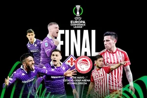 Olympiakos đối đầu Fiorentina ở trận chung kết Europa Conference League vào thứ Tư tại Athens.