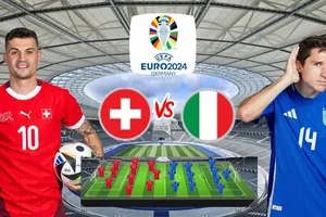 Đương kim vô địch Italy và Thụy Sĩ tìm kiếm tấm vé đầu tiên vào tứ kết Euro 2024.