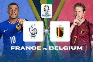 Tuyển Pháp và Bỉ là 2 đội tuyển quốc gia châu Âu đứng đầu trên bảng xếp hạng FIFA.