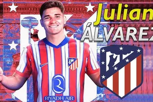 Julian Alvarez chính thức gia nhập Atletico Madrid từ Man.City.