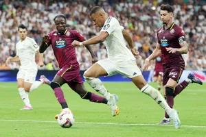 Kylian Mbappe chưa thể ghi bàn thắng cho Real Madrid trong trận thứ 2 liên tiếp ở La Liga. 